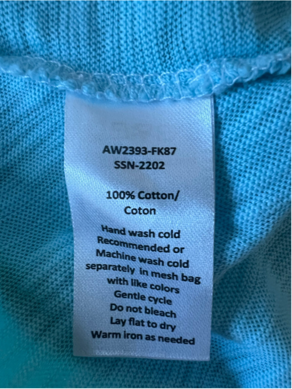 ATM Mini Dress Size L Blue Green Tie Dye Sleeveless New Boho Chic - Picture 9 of 9